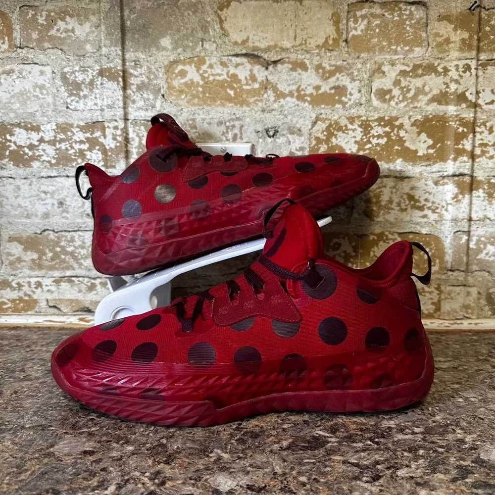 Adidas Harden Vol 5 Futurenatural Mens 11 Red Polka Dot Good H68595 Basketball